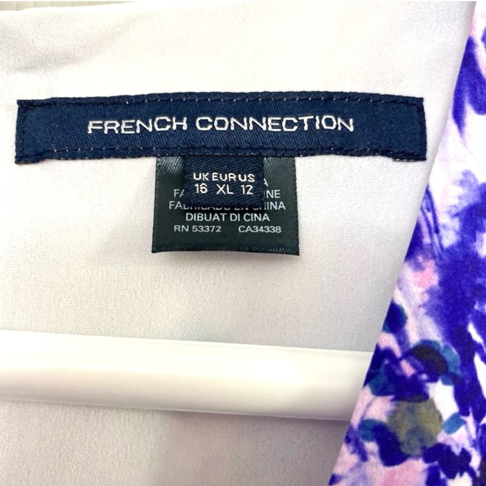 NWOT - Two-Toned Faux Wrap Mini Dress - Picture 5 of 6